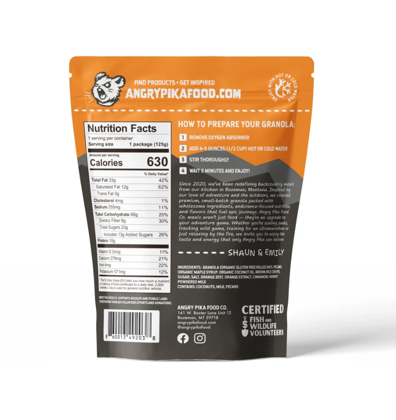 Angry Pika (formerly Alpen Fuel) Granola Breakfast Meals - Image 18