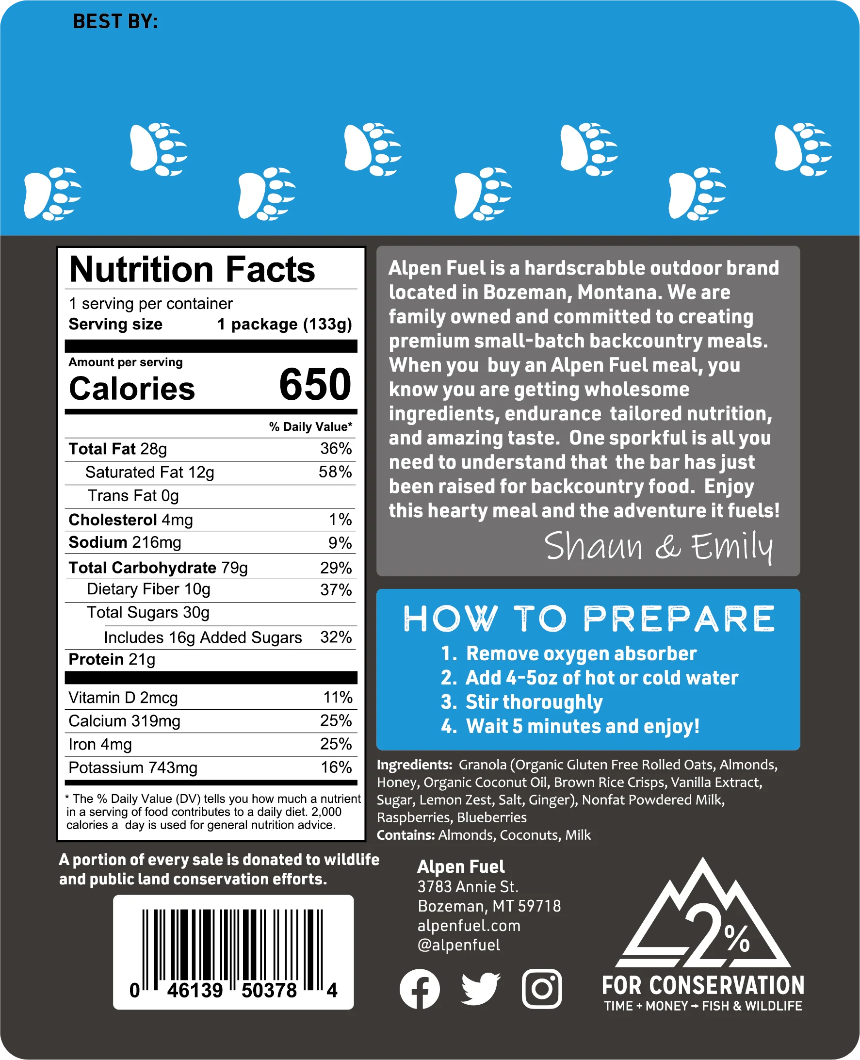 Angry Pika (formerly Alpen Fuel) Granola Breakfast Meals - Image 3