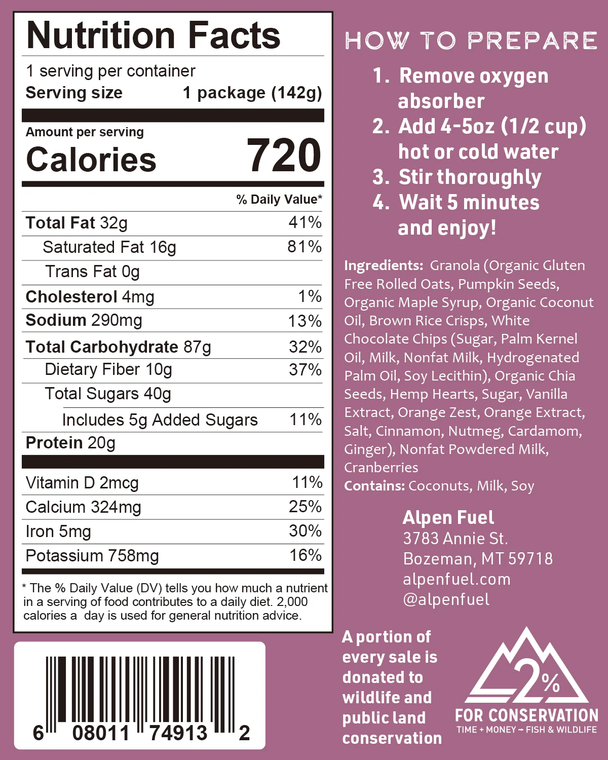 Angry Pika (formerly Alpen Fuel) Granola Breakfast Meals - Image 9